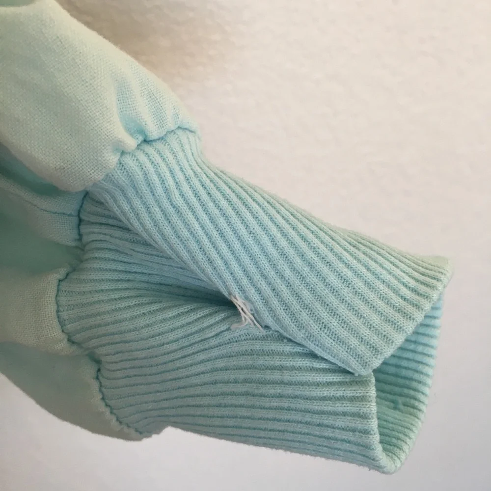 🐠VTG 80a aqua blue oversized new wave blazer - Picture 5 of 10